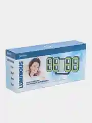 Синий led часы-будильник Perfeo LUMINOUS, черный корпус
