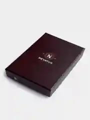 Красный кожаный мужской кошелек на молнии Nevatus DG серии Bronn