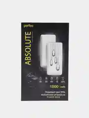 Белый внешний аккумулятор Perfeo "Absolute" 10000 мАч
