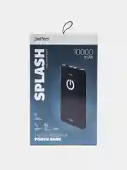Черный внешний аккумулятор Perfeo 10000 mah + Micro usb /In Micro usb /Out USB 1 А, 2.1A