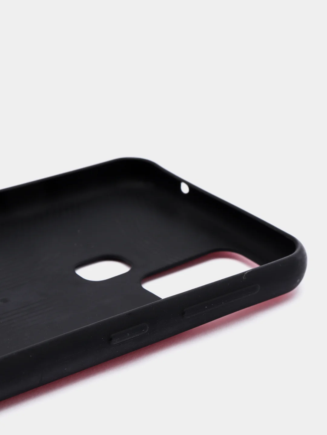 Красный чехол для Samsung M31 под кожу силиконовый