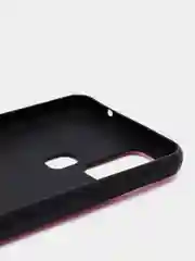 Красный чехол для Samsung M31 под кожу силиконовый