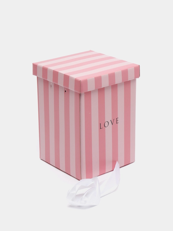 Коробка в полоску "LOVE", 17:25 см