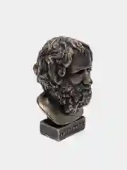 Бюст гипсовый "Архимед", патина, высота 15 см