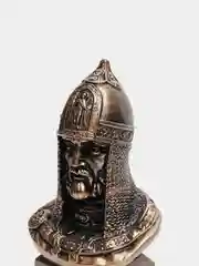 Бюст гипсовый "Александр Невский", патина, высота 24 см