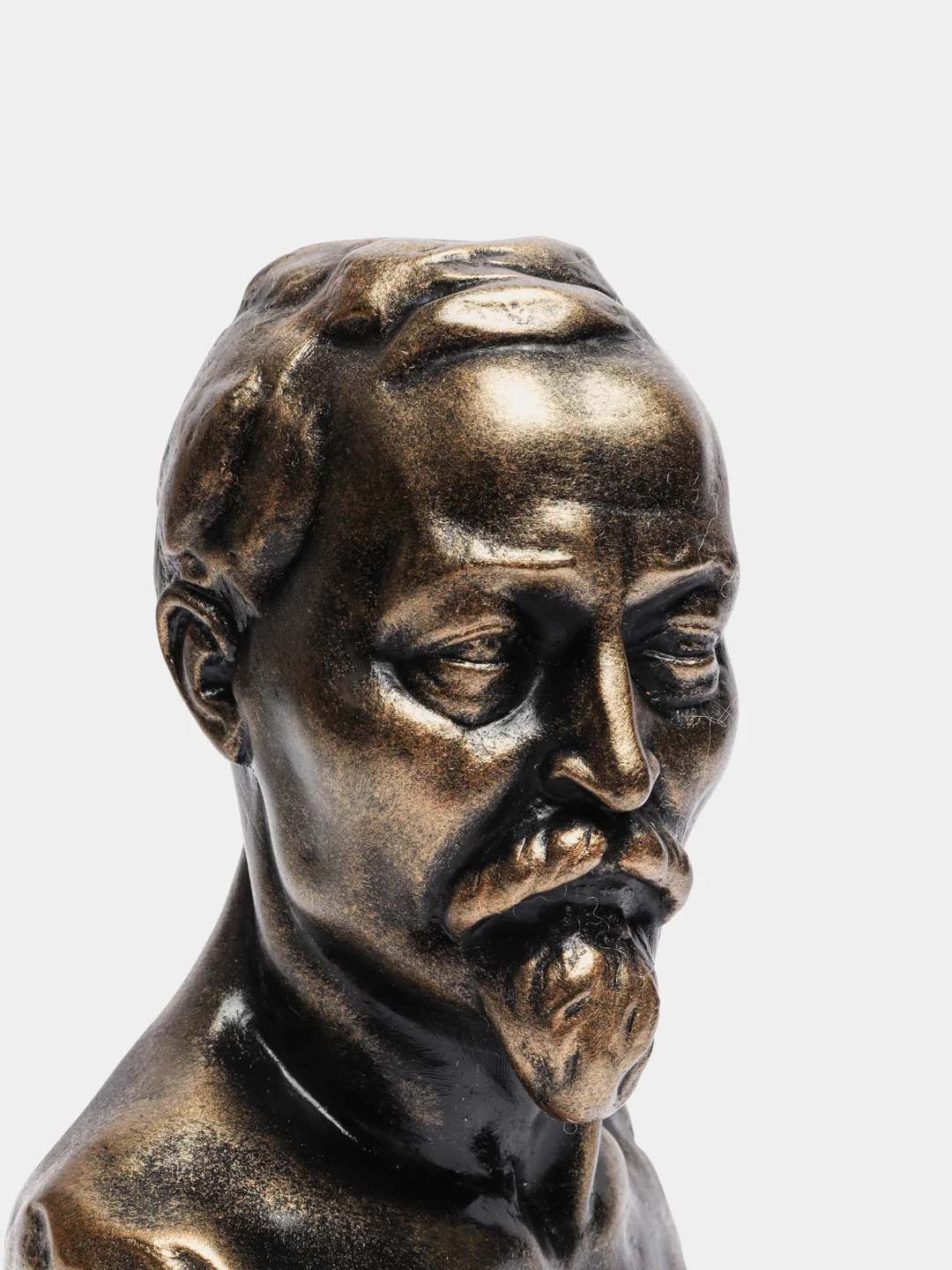 Бюст гипсовый Дзержинский, патина, высота 24 см