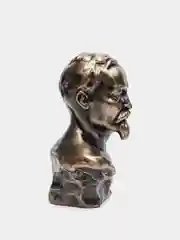 Бюст гипсовый Дзержинский, патина, высота 24 см