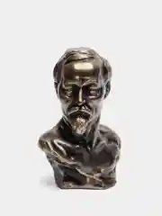 Бюст гипсовый Дзержинский, патина, высота 24 см