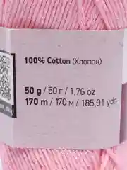 Розовый пряжа YarnArt Ideal, 100% хлопок, 50 г, 170 м