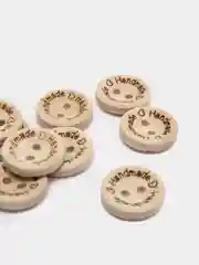 Деревянные пуговицы "Handmade", 10 шт