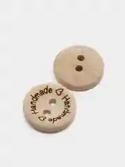 Деревянные пуговицы "Handmade", 10 шт