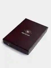 Красный кожаный кошелек-зажим для банкнота Nevatus DG серии Henry