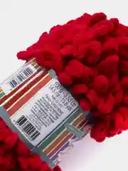 Вишнёвый puffy Fine Alize пряжа маленькими петельками