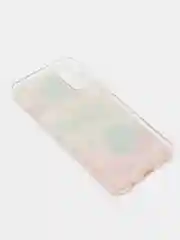 Коралловый чехол "Переливашка" для SAMSUNG A02, с жидкими блёсточками