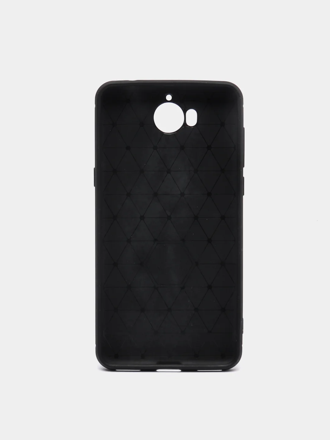 Черный силиконовый усиленный чехол для Huawei Y5 17, с прострочкой