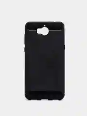 Черный силиконовый противоударный чехол для Huawei Y5 17