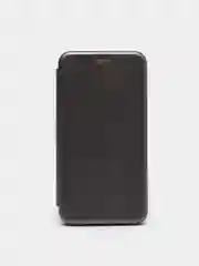 Тёмно-серый чехол-книга Huawei Y5 17 магнитный с подставкой с визитницей