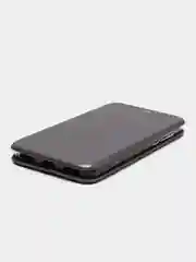 Тёмно-серый чехол-книга Huawei Y5 17 магнитный с подставкой с визитницей