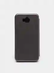 Тёмно-серый чехол-книга Huawei Y5 17 магнитный с подставкой с визитницей