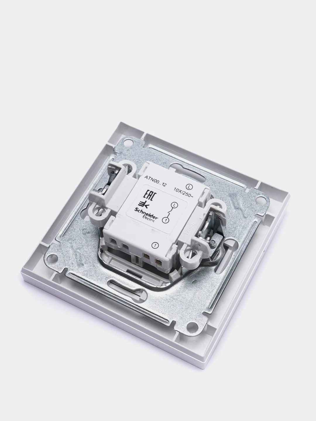 Выключатель одноклавишный Schneider Electric AtlasDesign, 10А, в сборе, белый, ATN000112