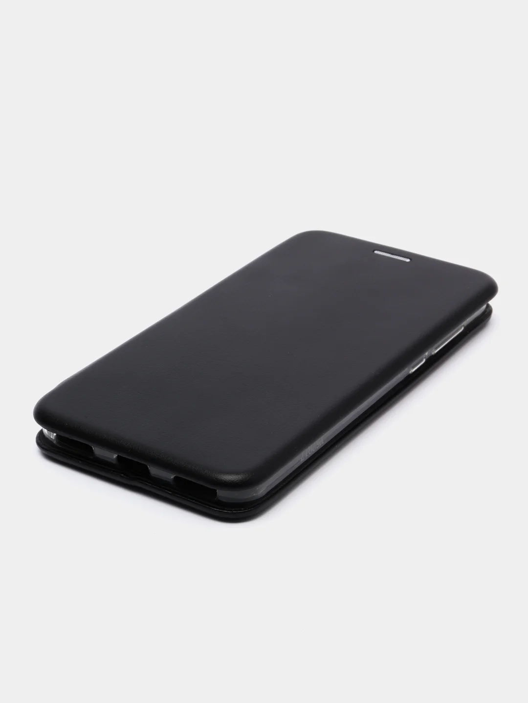 Черный чехол-книга Huawei Y5 17 магнитный с подставкой с визитницей