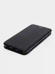 Черный чехол-книга Huawei Y5 17 магнитный с подставкой с визитницей