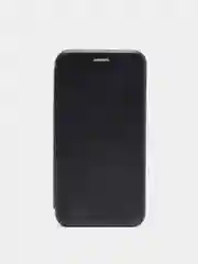 Черный чехол-книга Huawei Y5 17 магнитный с подставкой с визитницей