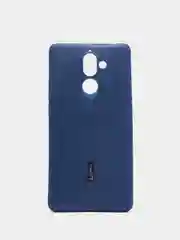 Синий меланж чехол для Nokia 6 2018/7 plus, силиконовый, однотонный