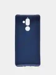 Синий меланж чехол для Nokia 6 2018/7 plus, силиконовый, однотонный