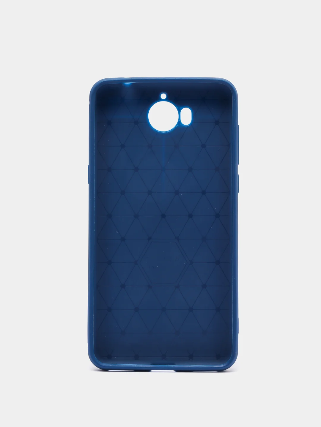 Индиго силиконовый усиленный чехол для Huawei Y5 17, с прострочкой