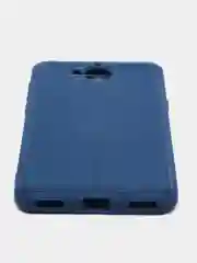 Индиго силиконовый усиленный чехол для Huawei Y5 17, с прострочкой