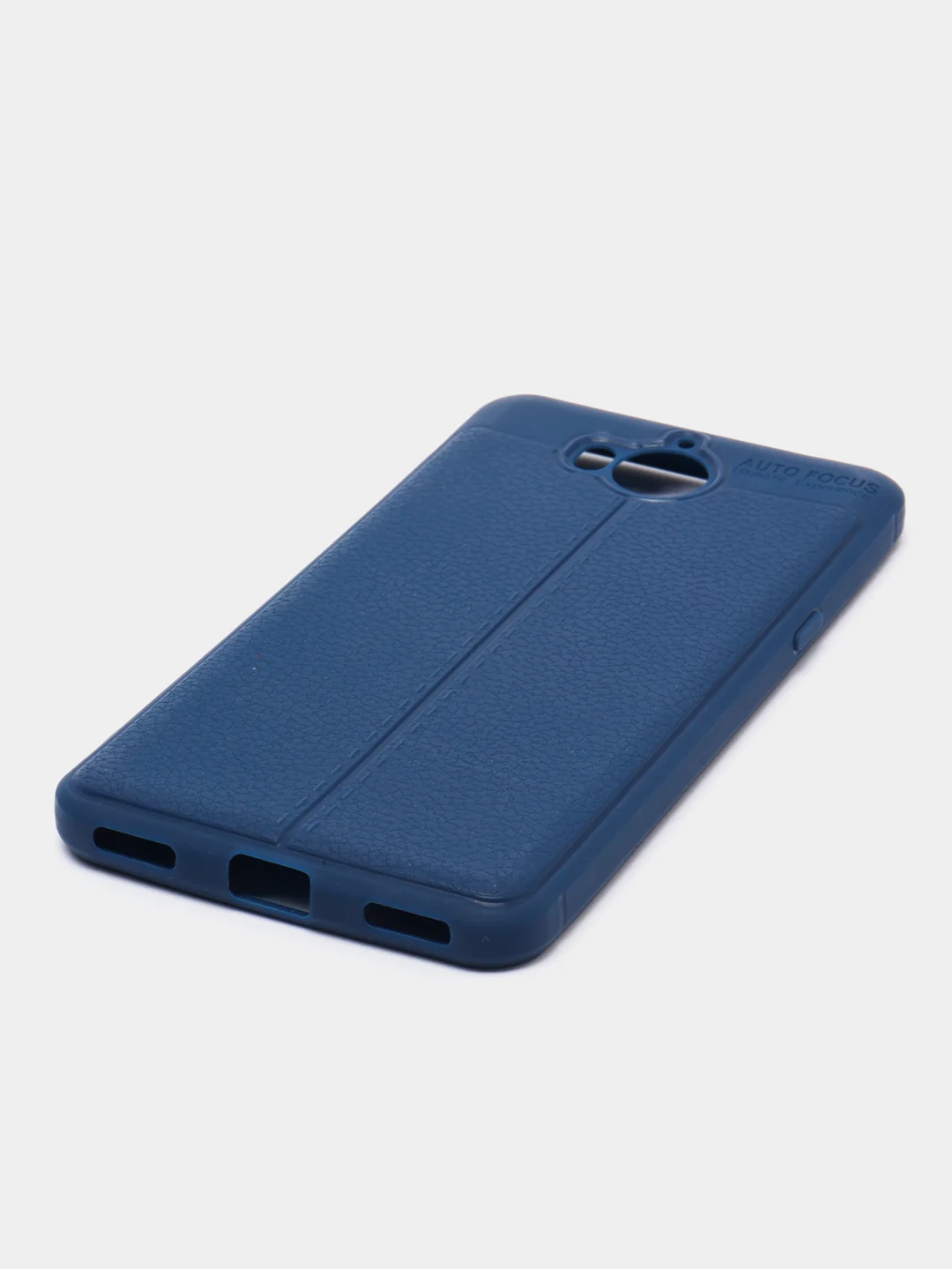 Индиго силиконовый усиленный чехол для Huawei Y5 17, с прострочкой