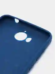 Индиго силиконовый усиленный чехол для Huawei Y5 17, с прострочкой