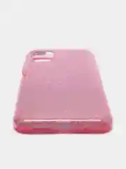 Розовый чехол Xiaomi Poco M3 блестящий сияющий, накладка c блёстками Поко М3