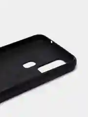 Черный чехол для Samsung M31 под кожу силиконовый