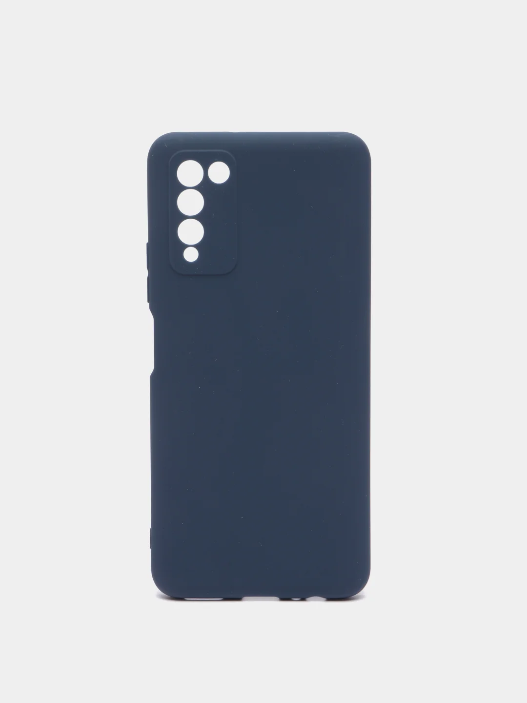 Синий чехол для Huawei Honor 10X Lite силиконовый, матовый, однотонный