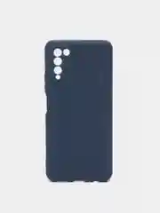Синий чехол для Huawei Honor 10X Lite силиконовый, матовый, однотонный