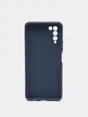 Синий чехол для Huawei Honor 10X Lite силиконовый, матовый, однотонный