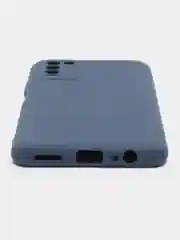 Синий чехол для Huawei Honor 10X Lite силиконовый, матовый, однотонный