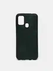 Зеленый чехол для Samsung M31 под кожу силиконовый
