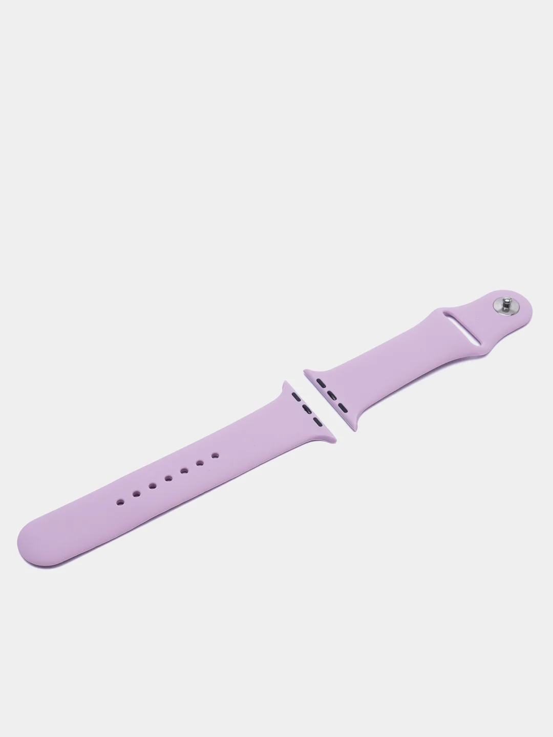 Лавандовый силиконовый ремешок для Apple Watch 3, 4, 5, 6, 7, SE на 38/42/40/44