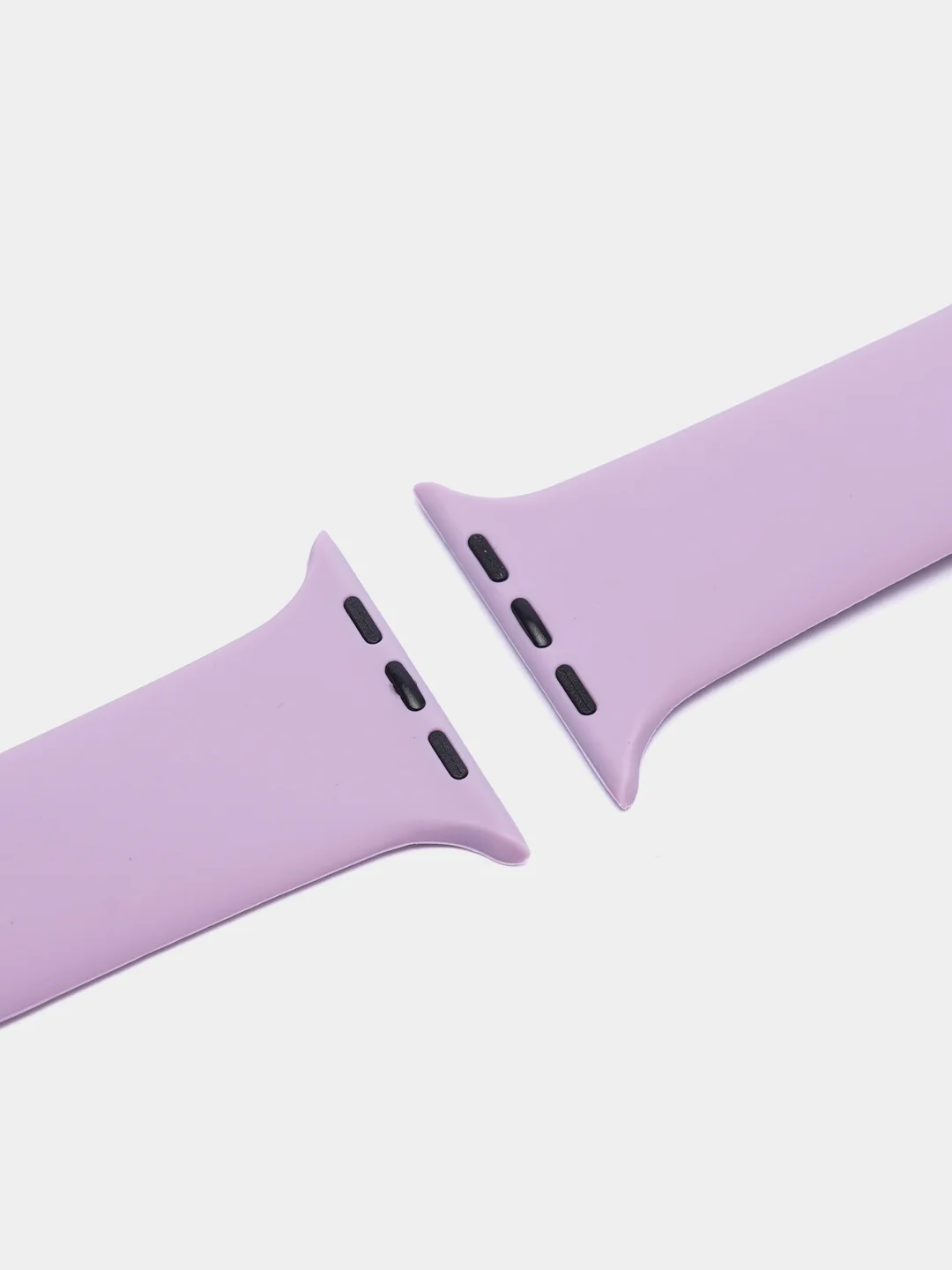 Лавандовый силиконовый ремешок для Apple Watch 3, 4, 5, 6, 7, SE на 38/42/40/44