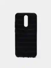 Чехол для Redmi 8 под кожу, силиконовый