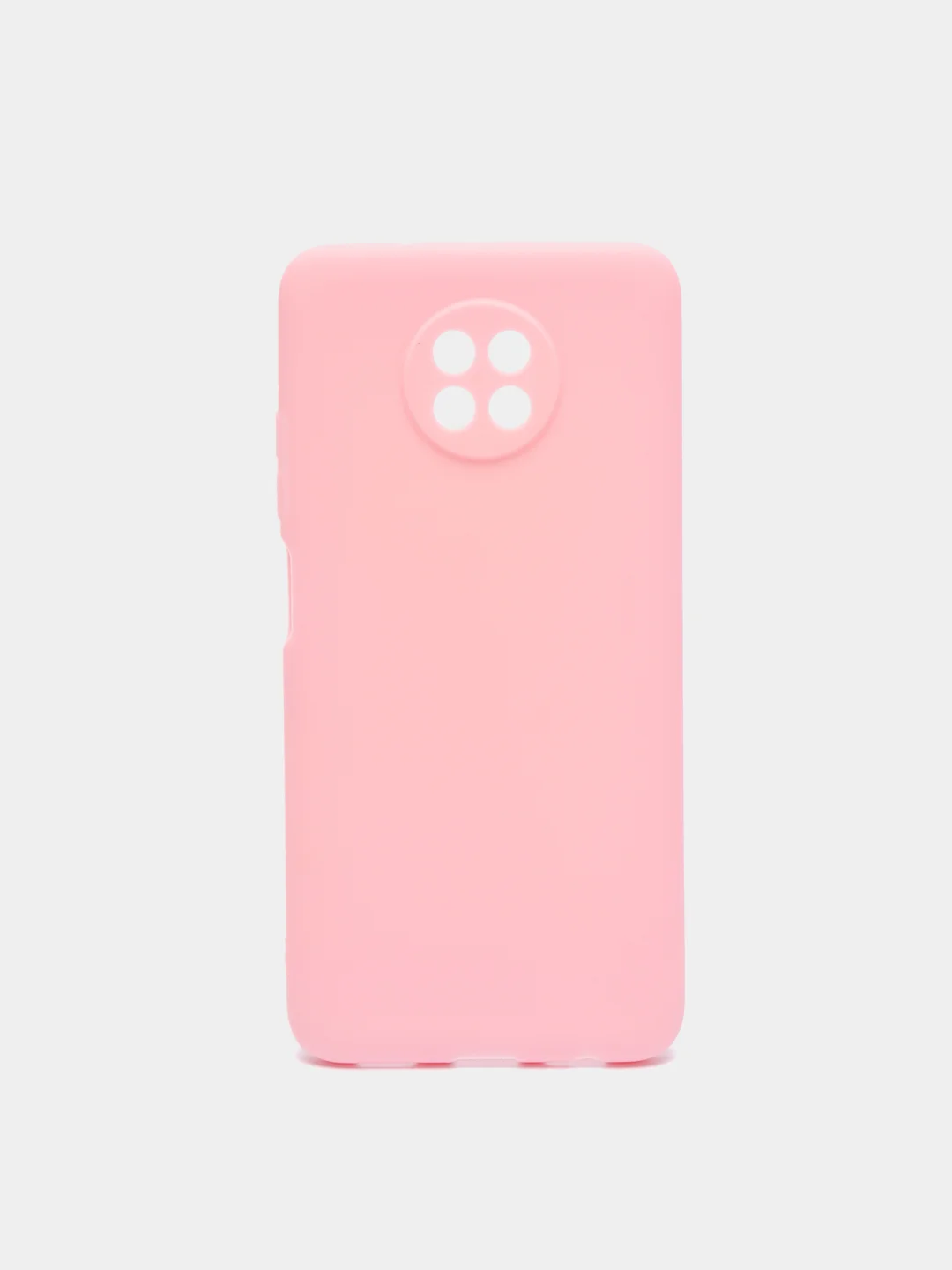Розовый чехол для Xiaomi Redmi Note 9T, силиконовый, матовый, однотонный