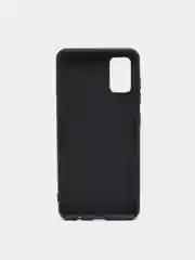 Угольный чехол Samsung Galaxy A41, Самсунг Галакси А41 черный, силиконовый
