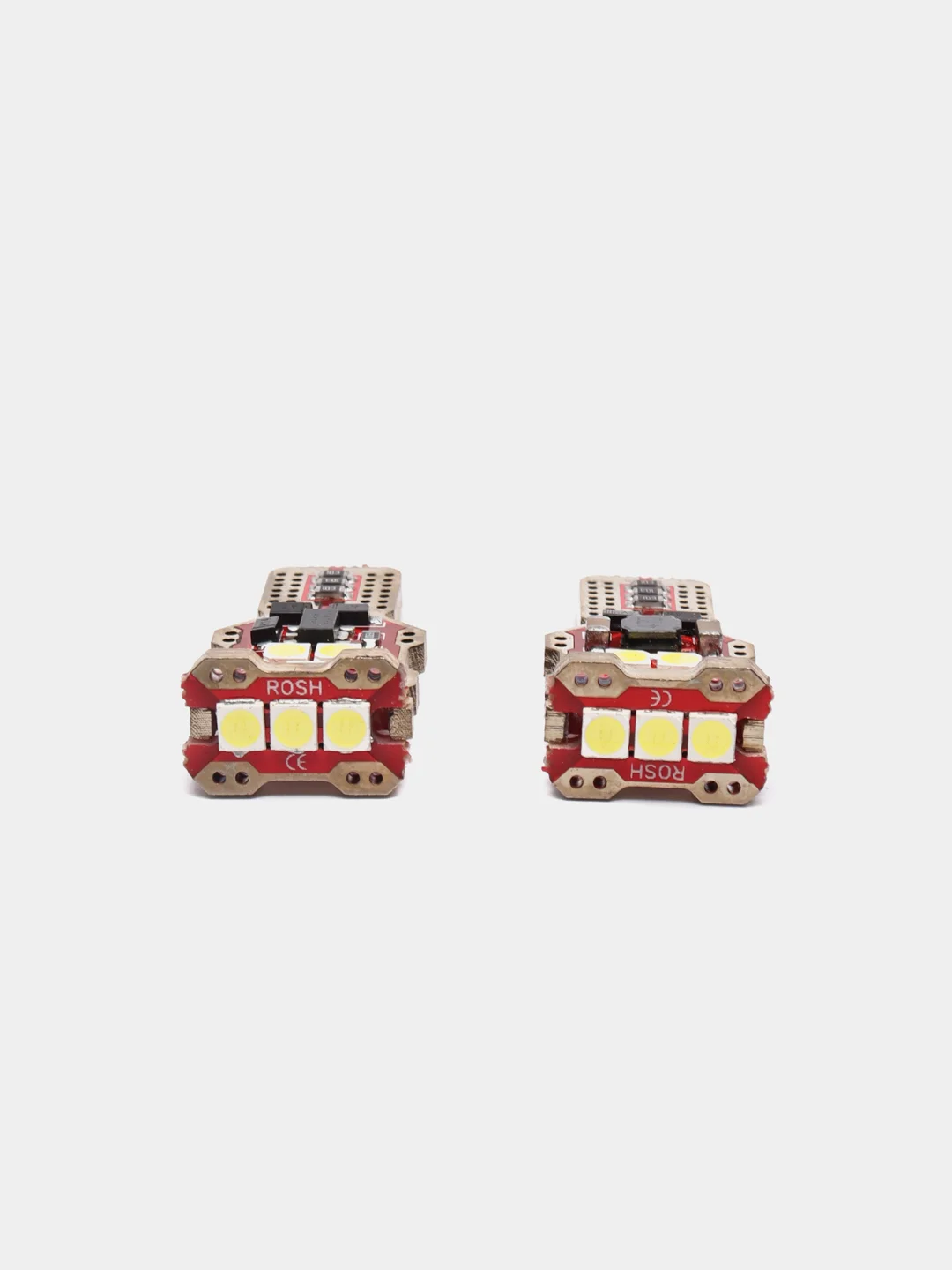 Белый габаритная светодиодная LED лампа для автомобиля W5W, W16W, T15, диоды на задний ход
