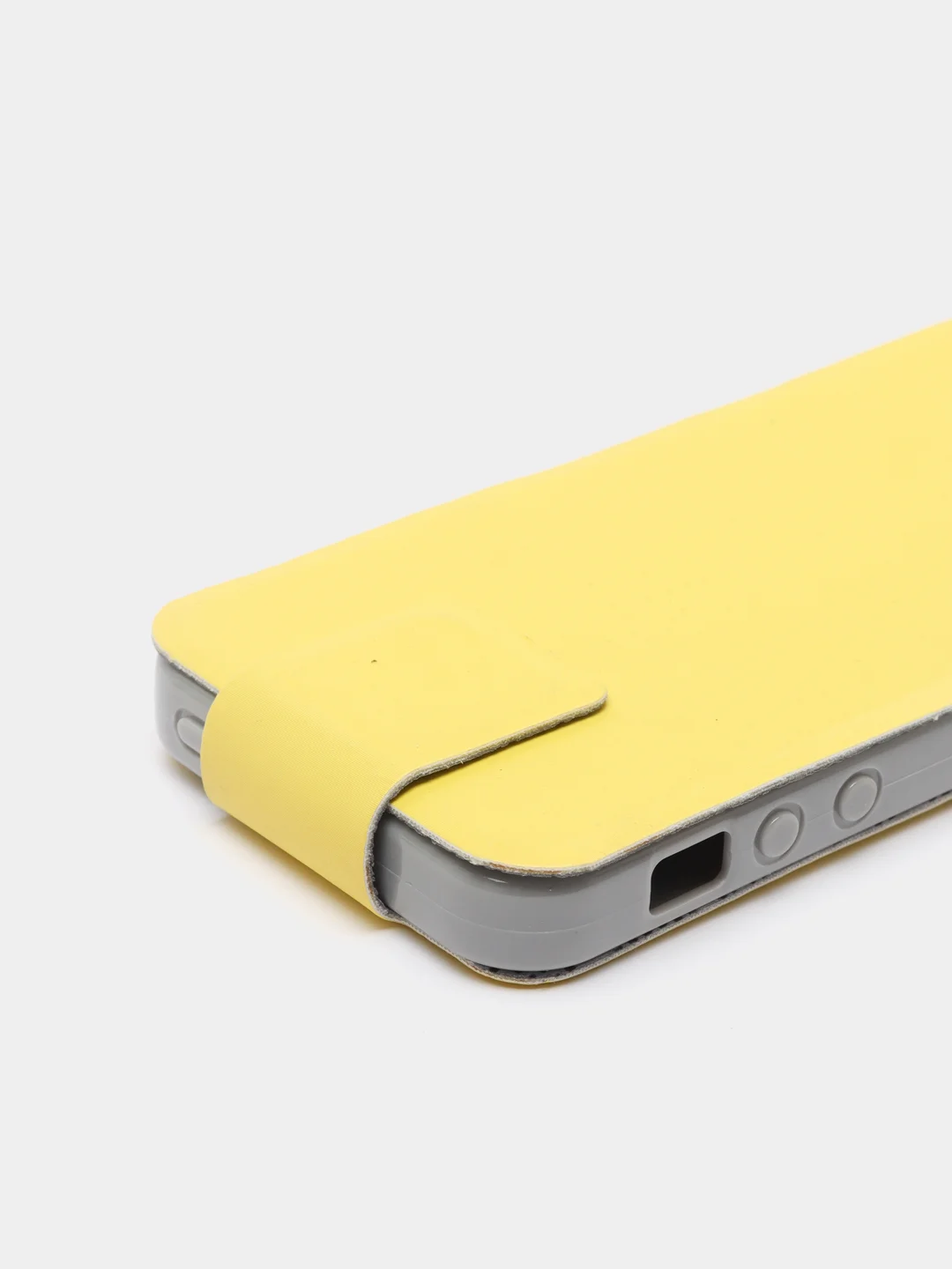 Желтый чехол-книжка для iPhone 5, 5S, SE