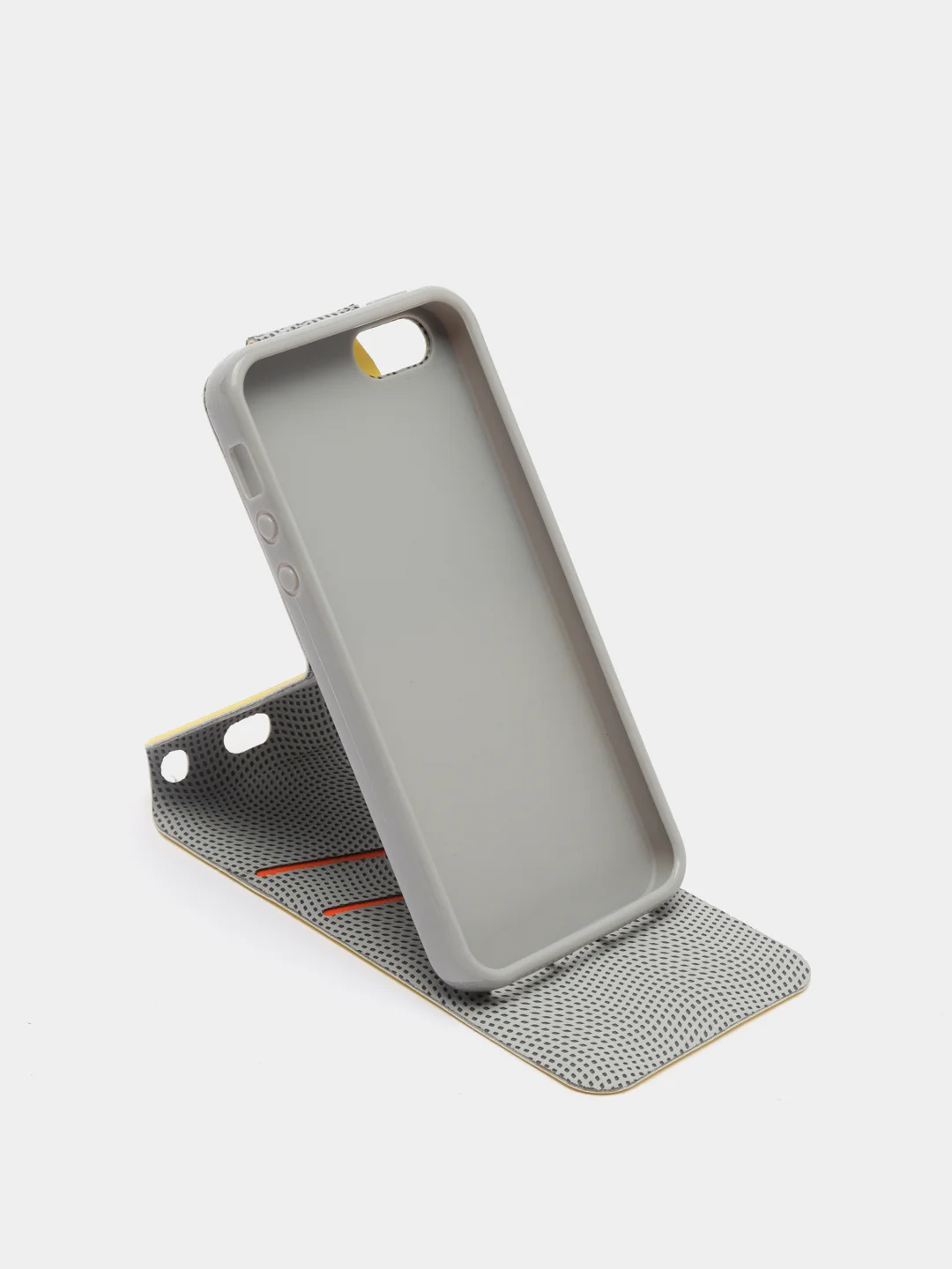 Желтый чехол-книжка для iPhone 5, 5S, SE