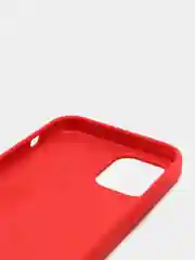 Красный чехол силиконовый на iPhone 12 / 12 Pro