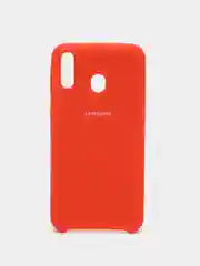 Оранжевый чехол силиконовый Silicone Cover Case для Samsung Galaxy A6S, M20